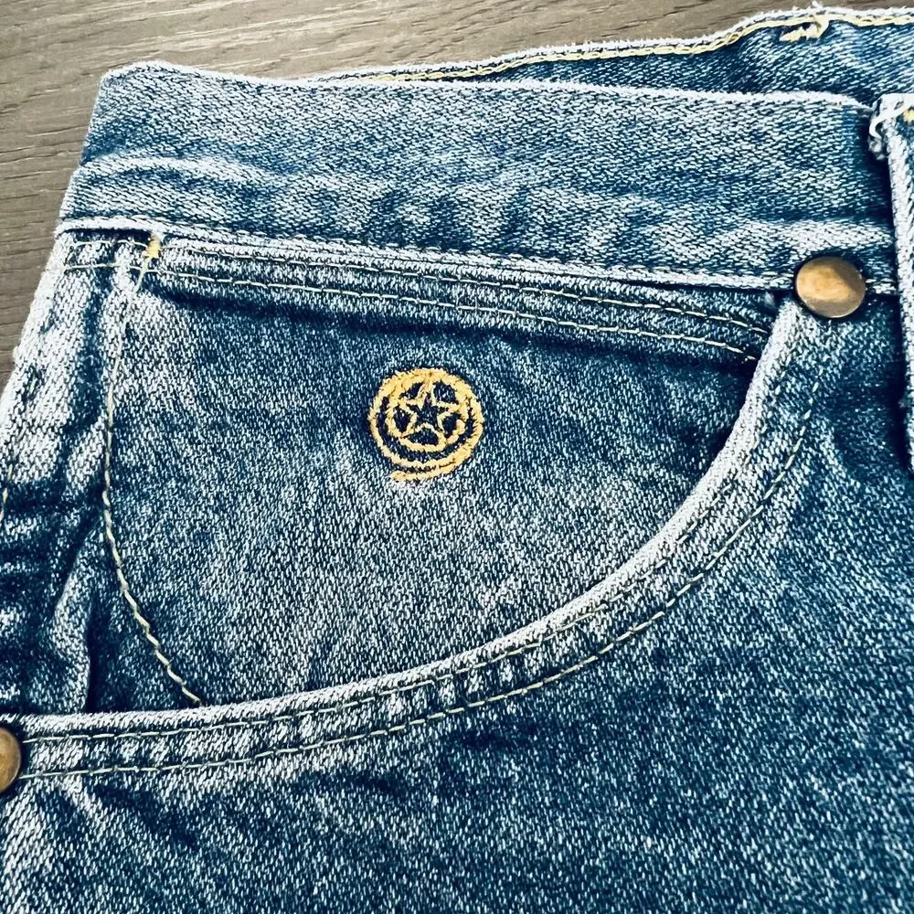 Wrangler George Strait Jeans Mens 40X34 Blue Denim Pants Cowboy Cut Western Work
